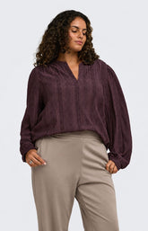 Only Carmakoma Minna Blouse in Chocolate 