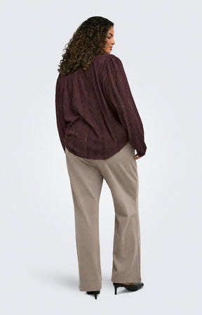Only Carmakoma Minna Blouse in Chocolate 