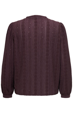 Only Carmakoma Minna Blouse in Chocolate 