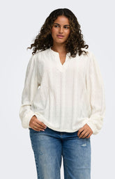 Only Carmakoma Minna Blouse in White 