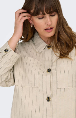 Only Carmakoma Monica Jacket in Beige