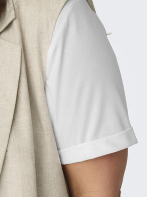 Only Carmakoma Moster T-Shirt in White