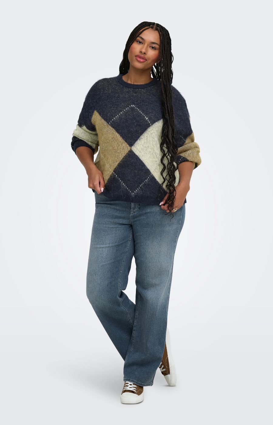 Only Carmakoma Noeme Knit in Night Sky 