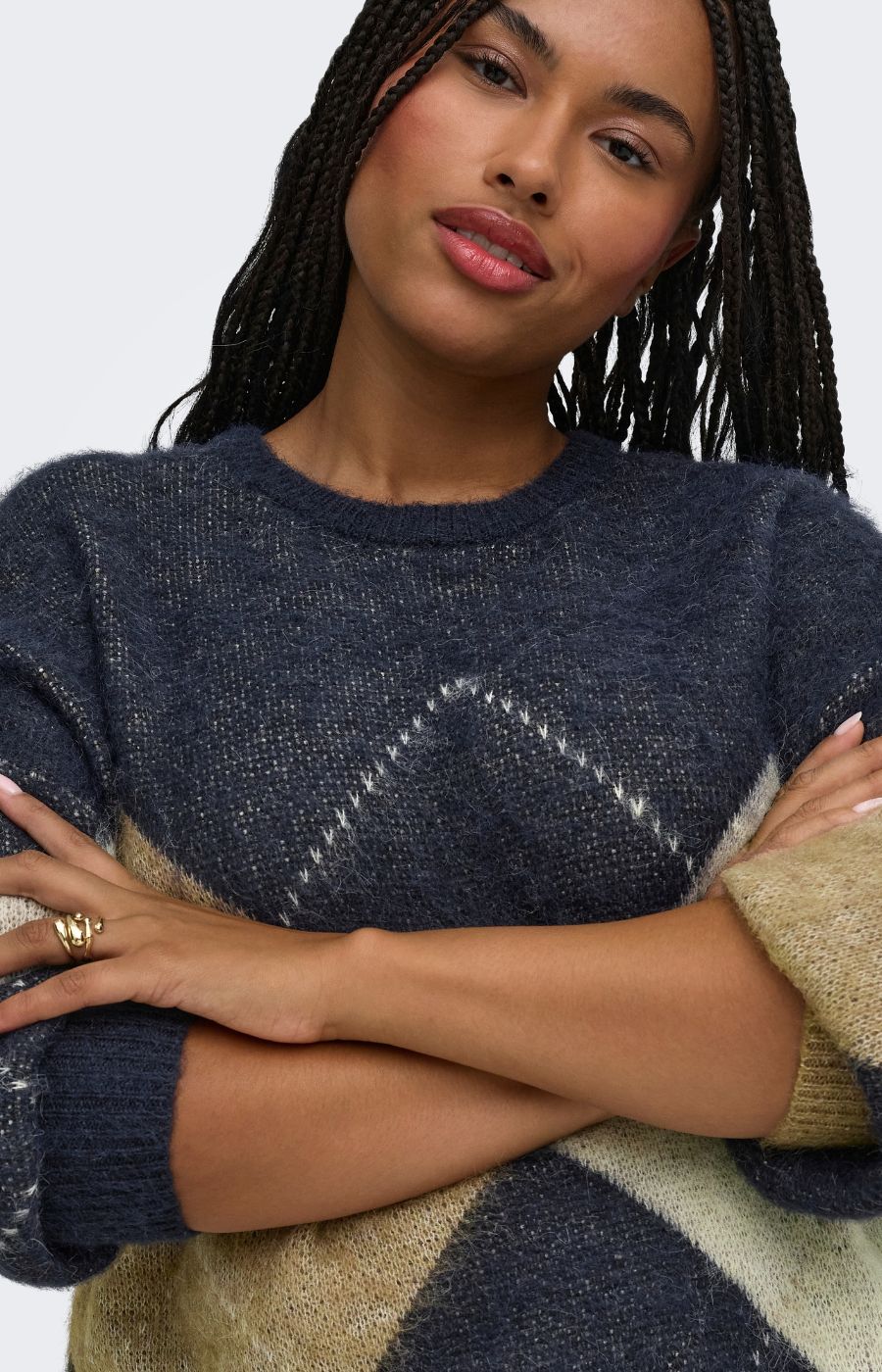 Only Carmakoma Noeme Knit in Night Sky 