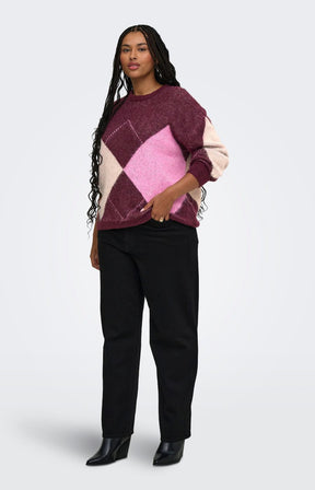 Only Carmakoma Noeme Knit in Wine 