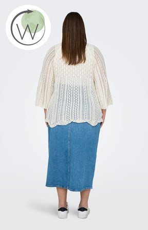 Only Carmakoma Nola Jumper in Cream