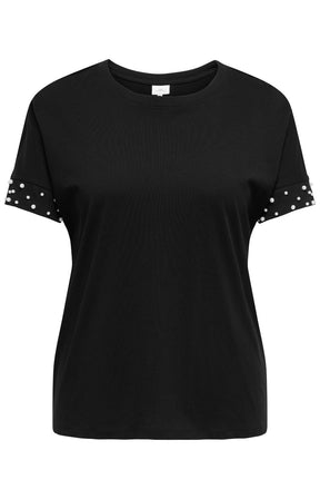Only Carmakoma Olivia T-Shirt in Black