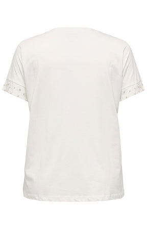 Only Carmakoma Olivia T-Shirt in White