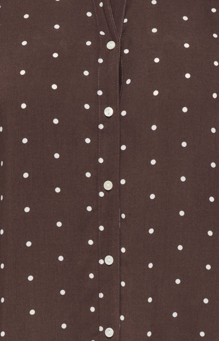 Only Carmakoma Raya L/S Shirt in Brown Dot 