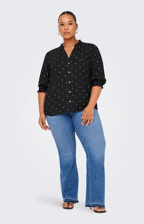 Only Carmakoma Raya Shirt in Black Dot 