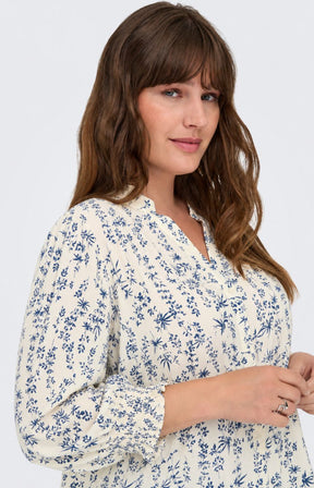Only Carmakoma Raya Shirt in Jet Stream 
