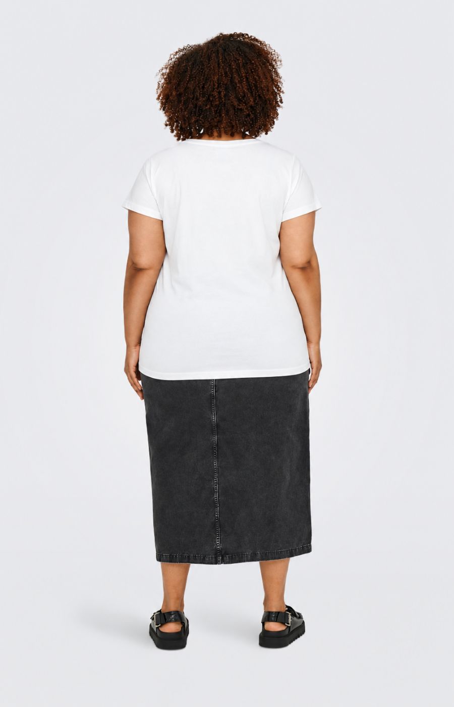 Only Carmakoma Raye T-Shirt in White 