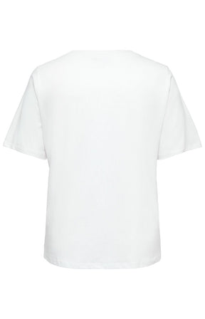 Only Carmakoma Raye T-Shirt in White 