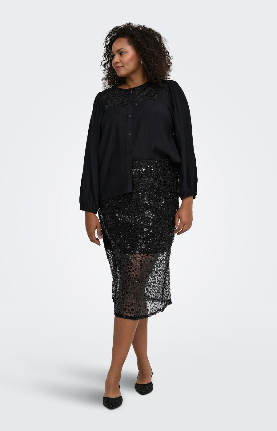 Only Carmakoma Rhilo Skirt in Black 