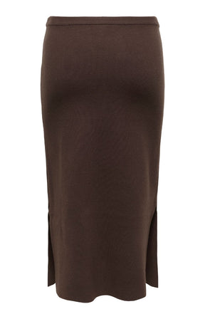 Only Carmakoma Ribi Skirt in Brown 