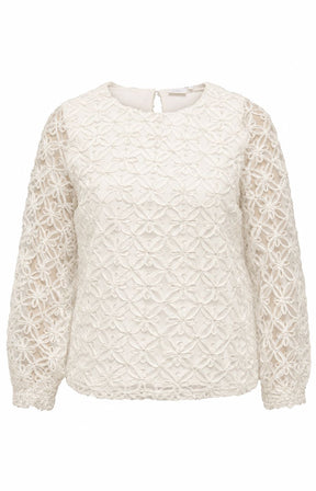 Only Carmakoma Sage Blouse in Cloud Dancer 