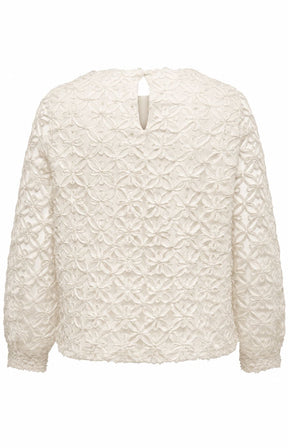 Only Carmakoma Sage Blouse in Cloud Dancer 