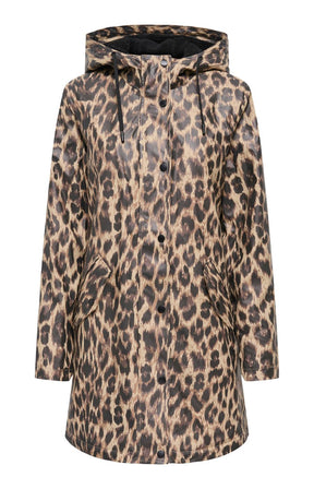 Only Carmakoma Sally Rain Jacket in Leopard 