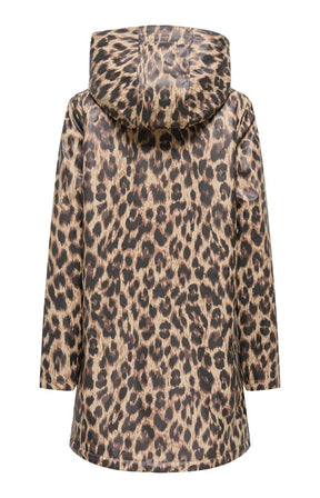 Only Carmakoma Sally Rain Jacket in Leopard 