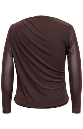 Only Carmakoma Sara Top in Chocolate 