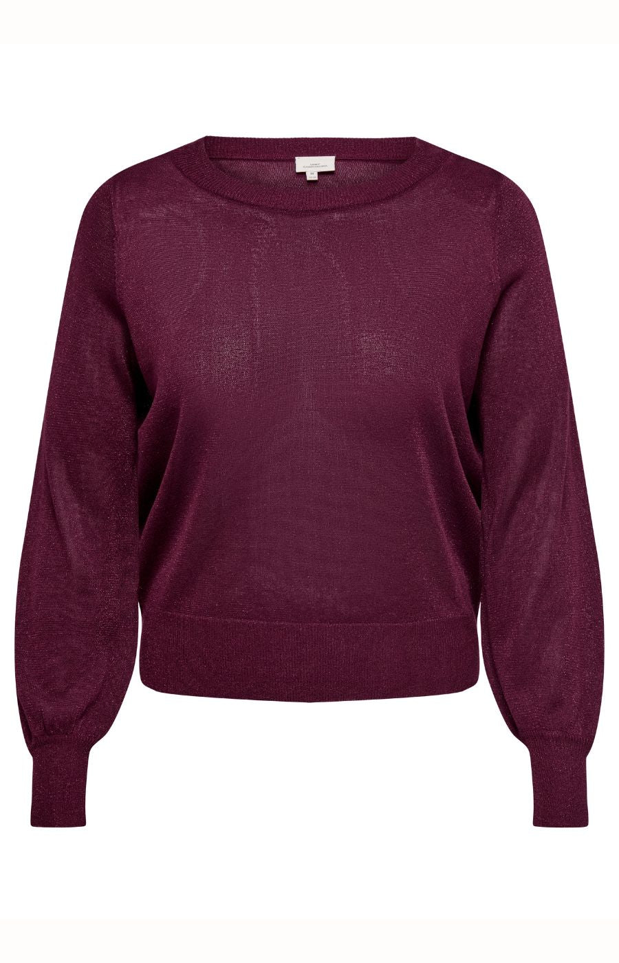 Only Carmakoma Shine Knit Jumper in Wine