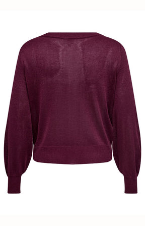 Only Carmakoma Shine Knit Jumper in Wine
