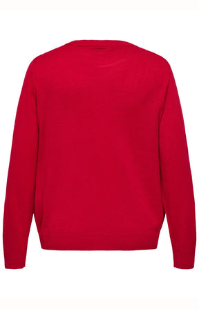 Only Carmakoma Shine X-Mas Reindeer Jumper in Red