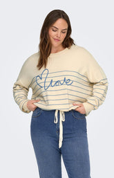 Only Carmakoma Signe Sweater in Cream