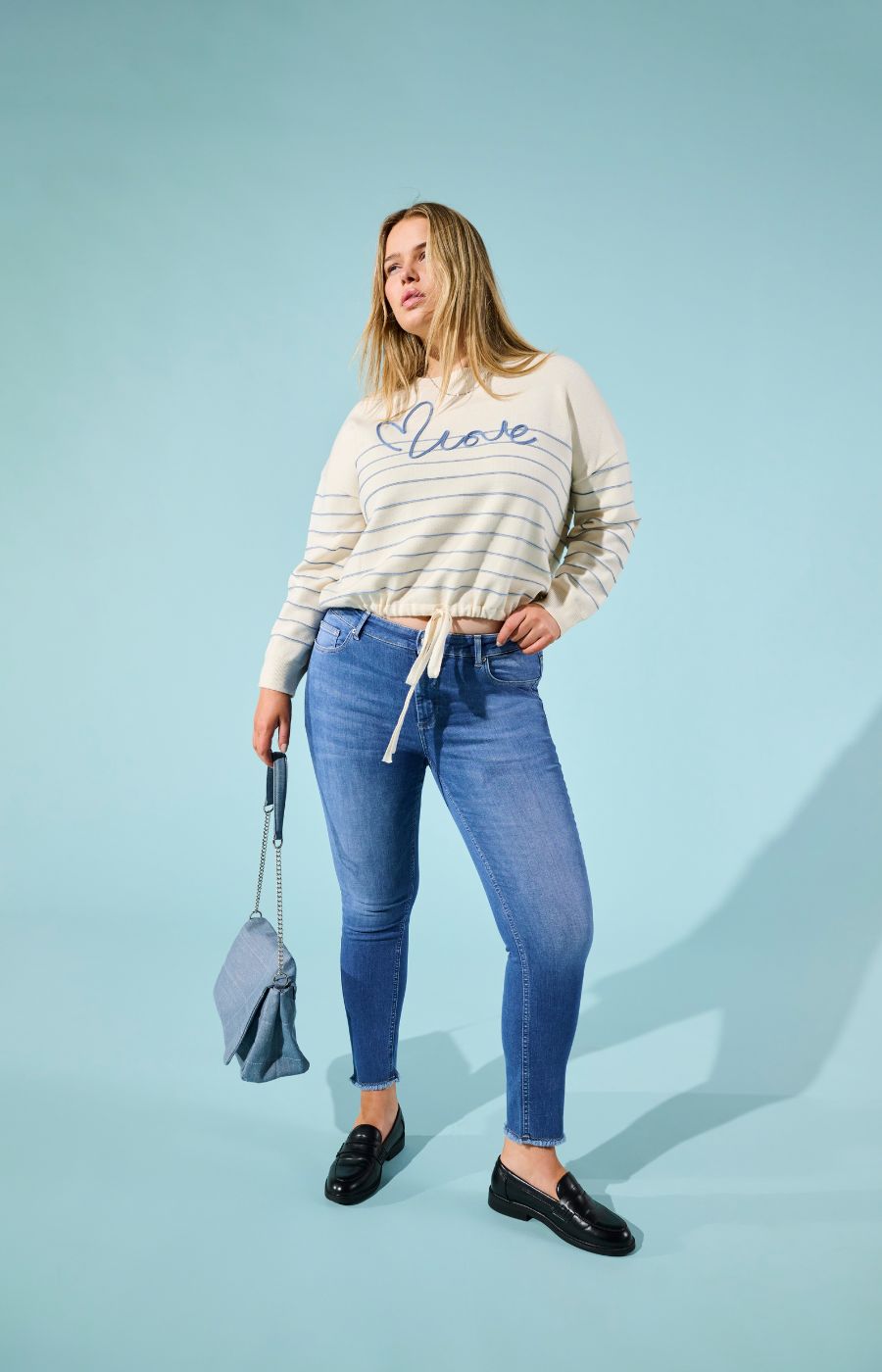 Only Carmakoma Signe Sweater in Cream