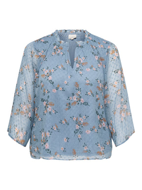 Only Carmakoma Sigrid Blouse in Blue 