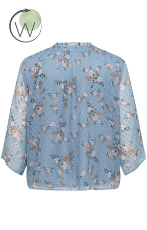 Only Carmakoma Sigrid Blouse in Blue 