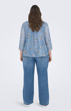 Only Carmakoma Sigrid Blouse in Blue 