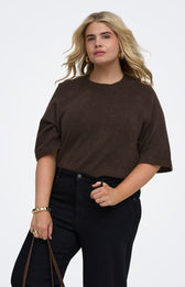 Only Carmakoma Simomi Knit in Coffee Bean 