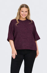 Only Carmakoma Simomi Knit in Mauve Wine 