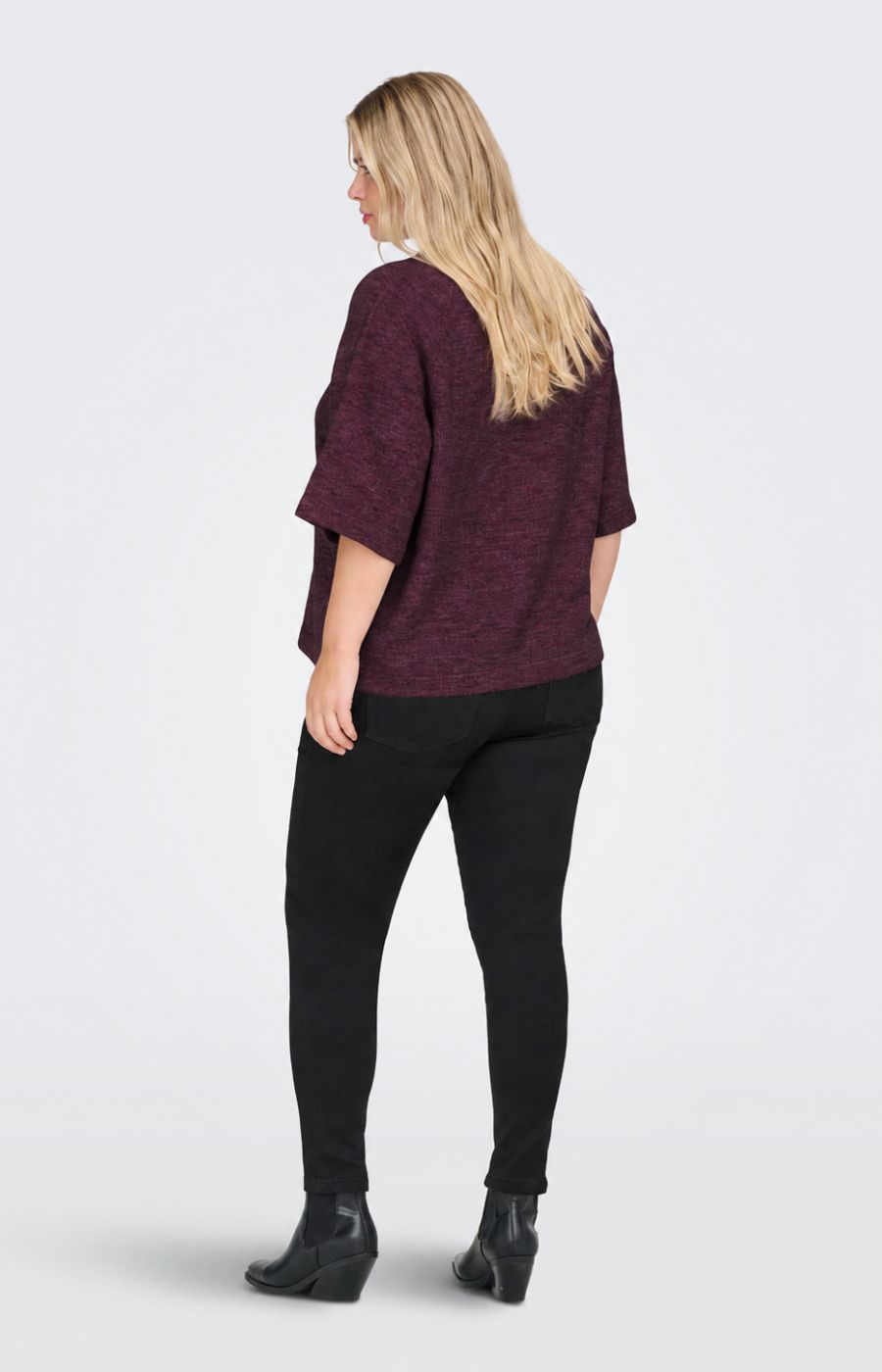 Only Carmakoma Simomi Knit in Mauve Wine 
