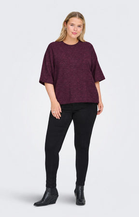 Only Carmakoma Simomi Knit in Mauve Wine 