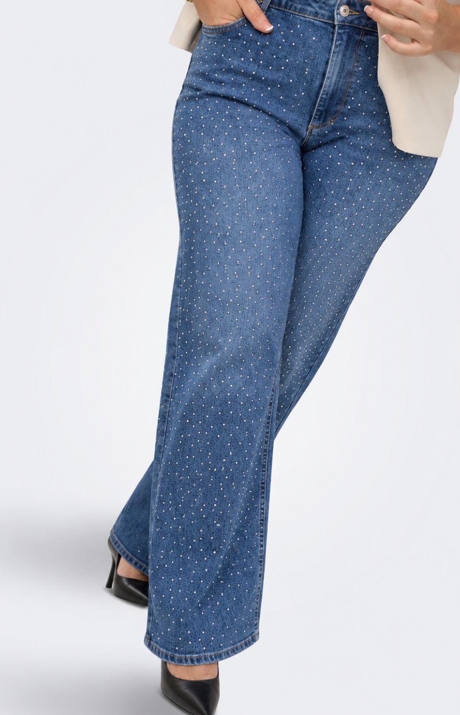 Only Carmakoma Snow 32" Jeans in Blue  