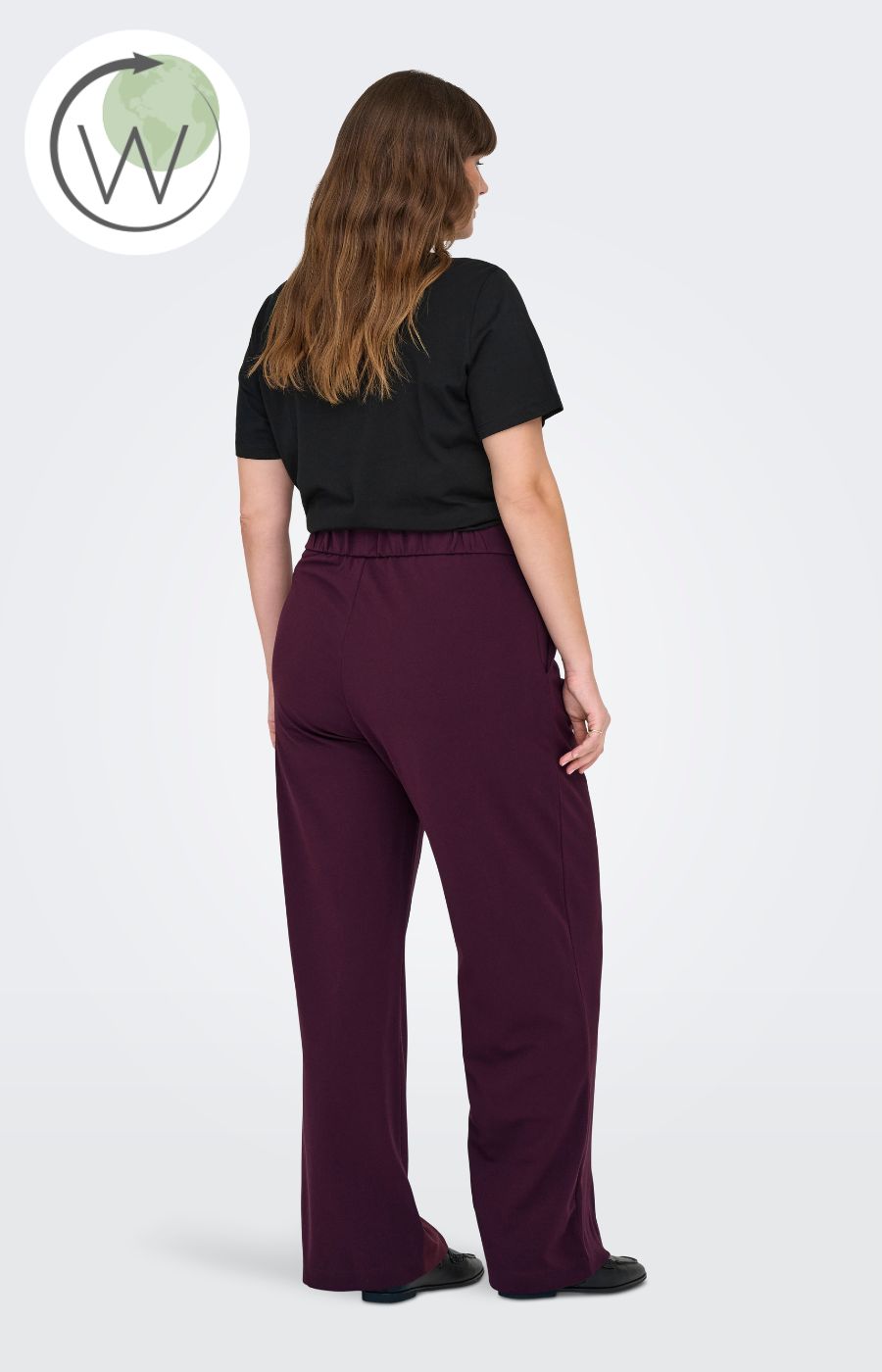 Only Carmakoma Stilla Trousers in Wine