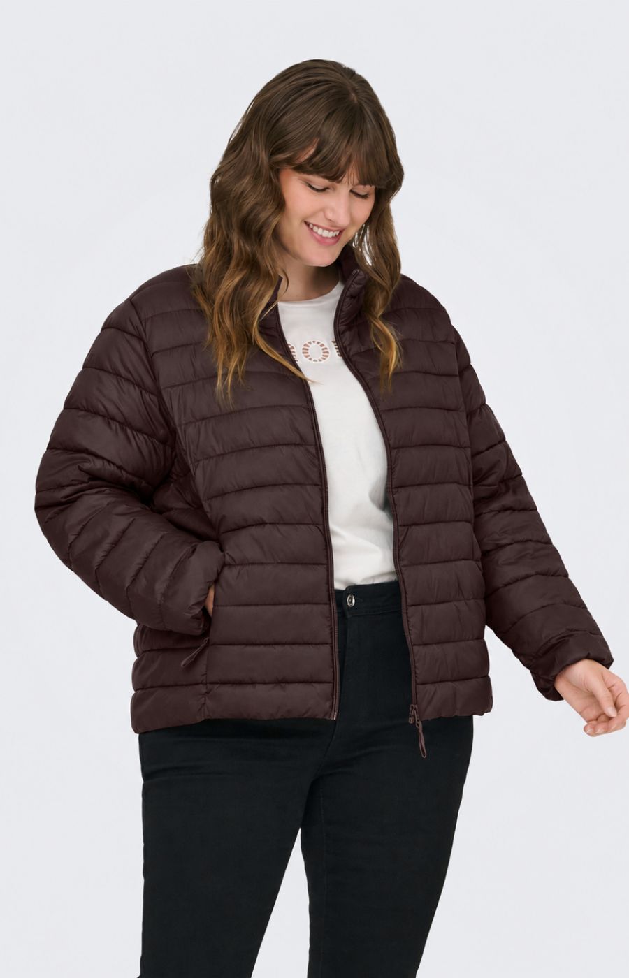 Only Carmakoma Tahia Jacket in Coffee Bean 