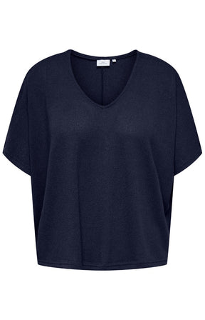 Only Carmakoma Tammi Blouse in Navy 