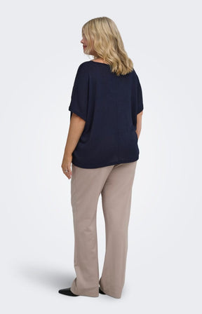 Only Carmakoma Tammi Blouse in Navy 