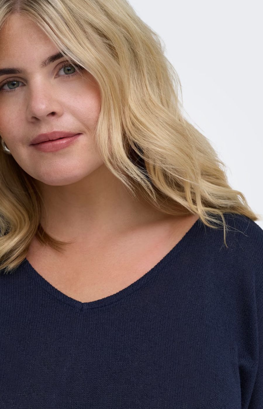 Only Carmakoma Tammi Blouse in Navy 