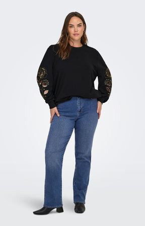 Only Carmakoma Teresa Sweater in Black