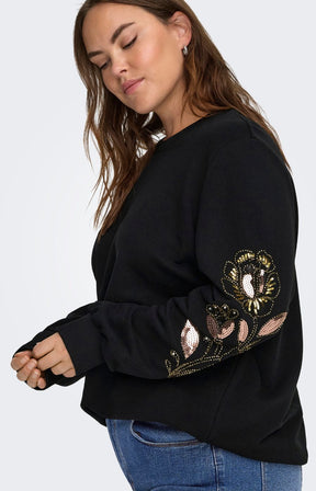 Only Carmakoma Teresa Sweater in Black