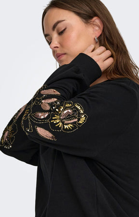 Only Carmakoma Teresa Sweater in Black