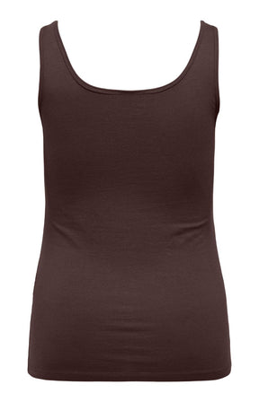 Only Carmakoma Time Vest Top in Coffee Bean 