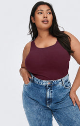 Only Carmakoma Time Vest Top in Fig
 