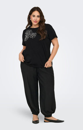 Only Carmakoma Timon T-Shirt in Black 