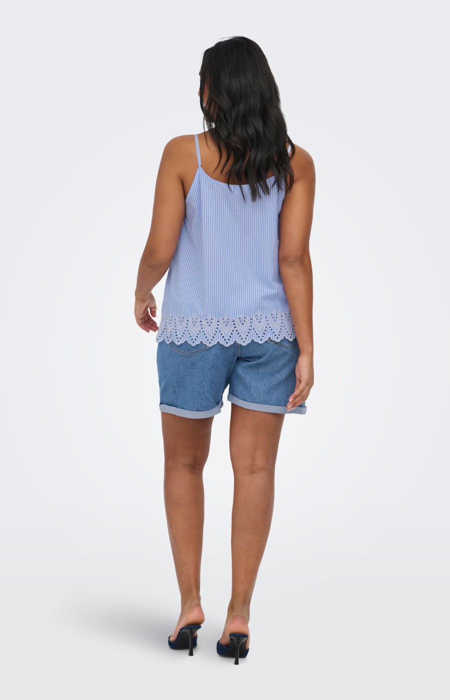 Only Carmakoma Tulum Cami in Blue Stripe 
