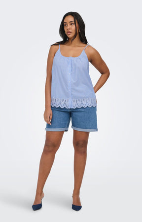 Only Carmakoma Tulum Cami in Blue Stripe 